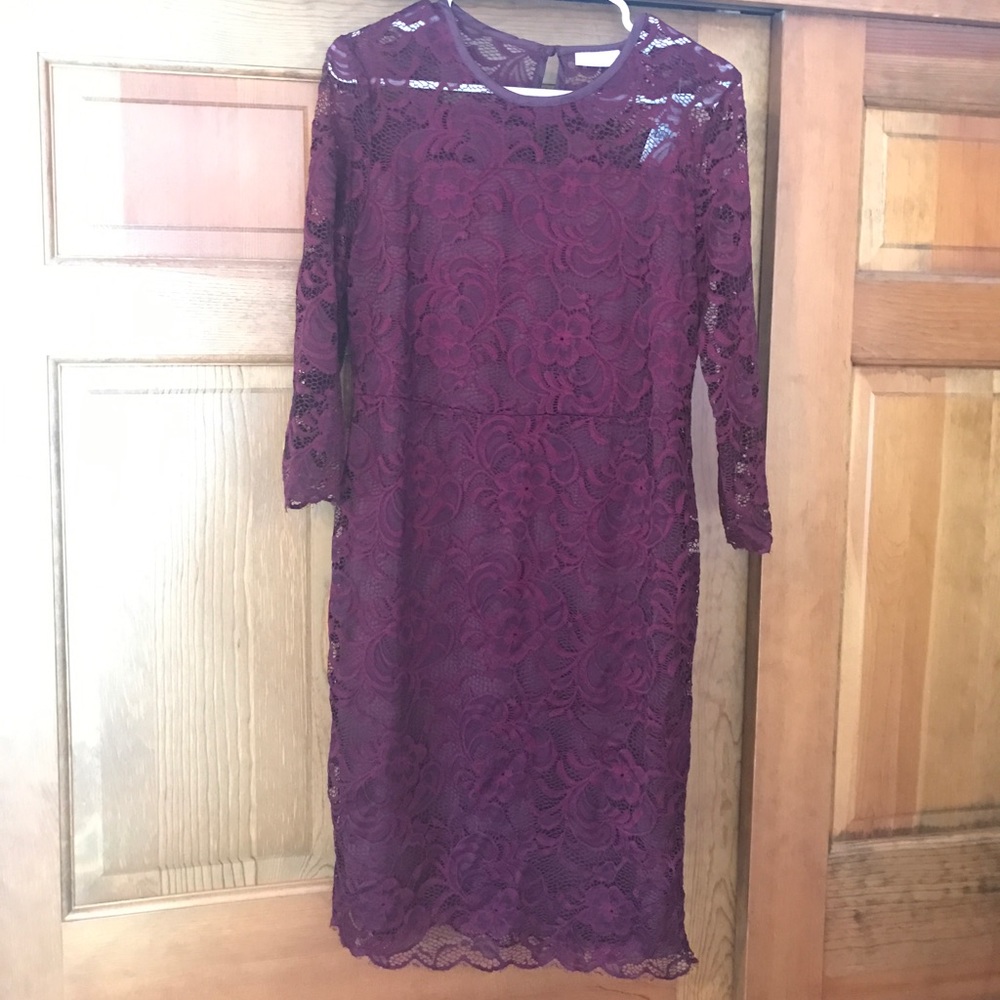 New York & Company Lace Sheath Dress